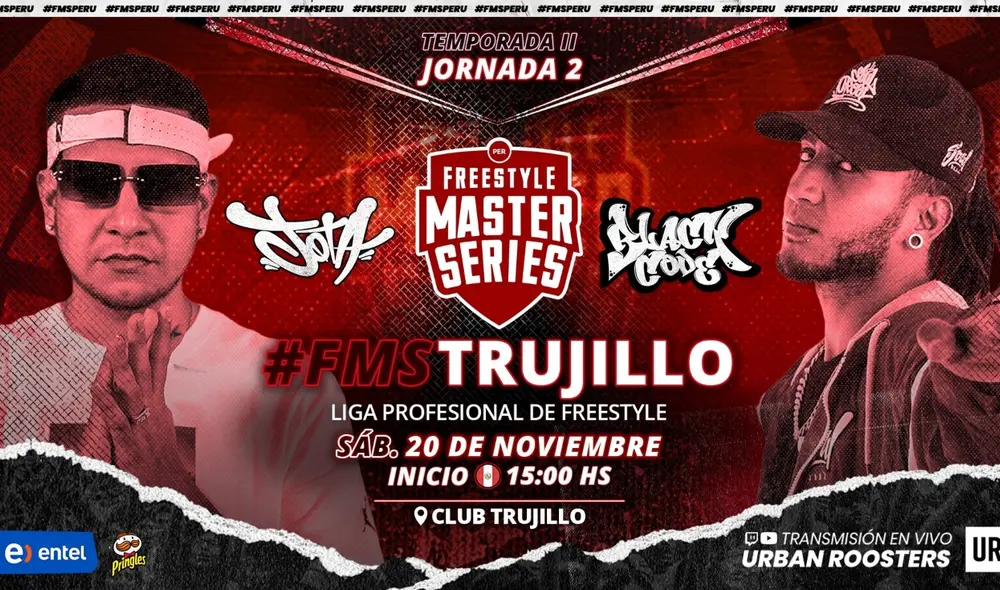 'Jota' y 'Blackode' se enfrentarán en la segunda jornada de FMS Perú | Foto: FMS Perú