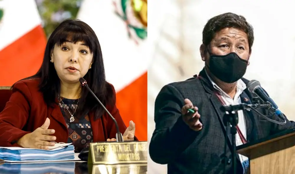 La primera ministra afirmó que los puntos que expuso en el Congreso son los mismos que dejó Guido Bellido cuando presidía el Consejo de Ministros. Foto: composición LR.