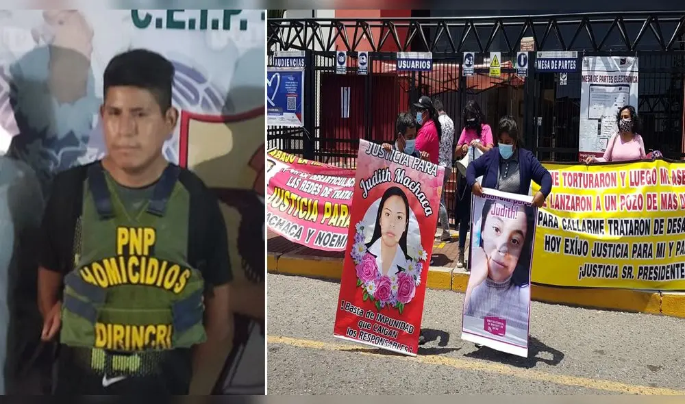 Familia y amigos de Judith realizaron un plantón frente a la Corte de Justicia de Tacna. Foto: PNP/La República Familia y amigos de Judith realizaron un plantón frente a la Corte de Justicia de Tacna. Foto: PNP/La República