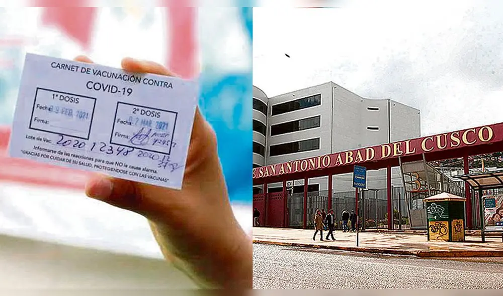 Unsaac pedirá carné de vacunación a postulantes y personal administrativo. Foto: composición La República.