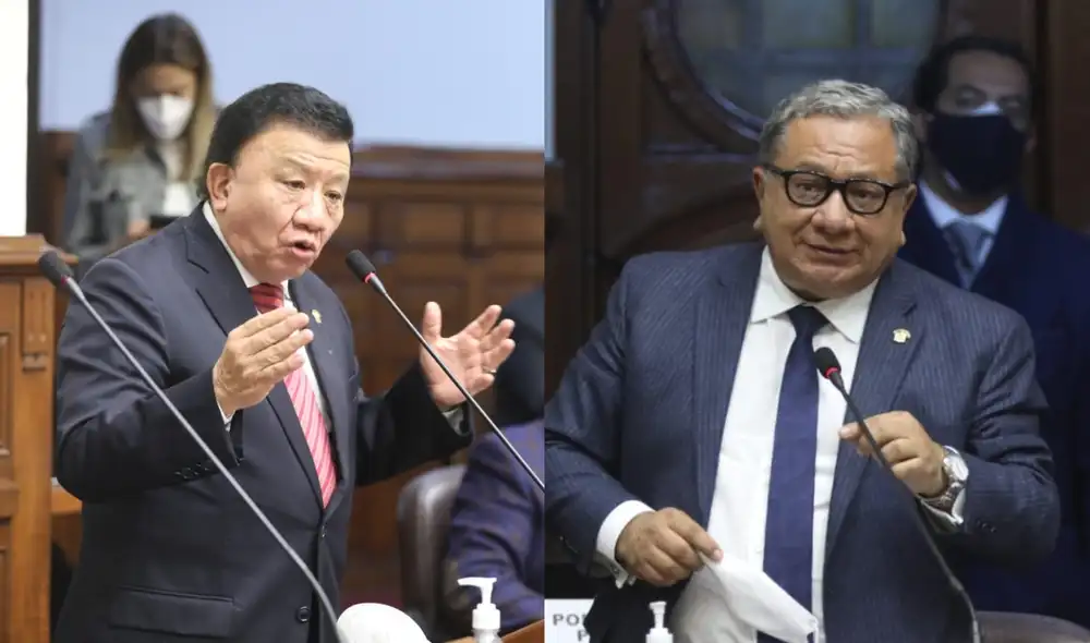 Wong aseguró que las capacidades y experiencia de Mirtha Vásquez determinaron el voto de Podemos Perú. Foto: composición/Congreso