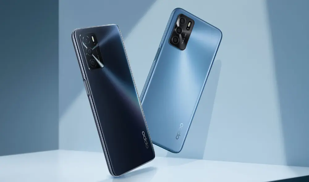 El OPPO A16 tiene triple cámara trasera. Foto: OPPO