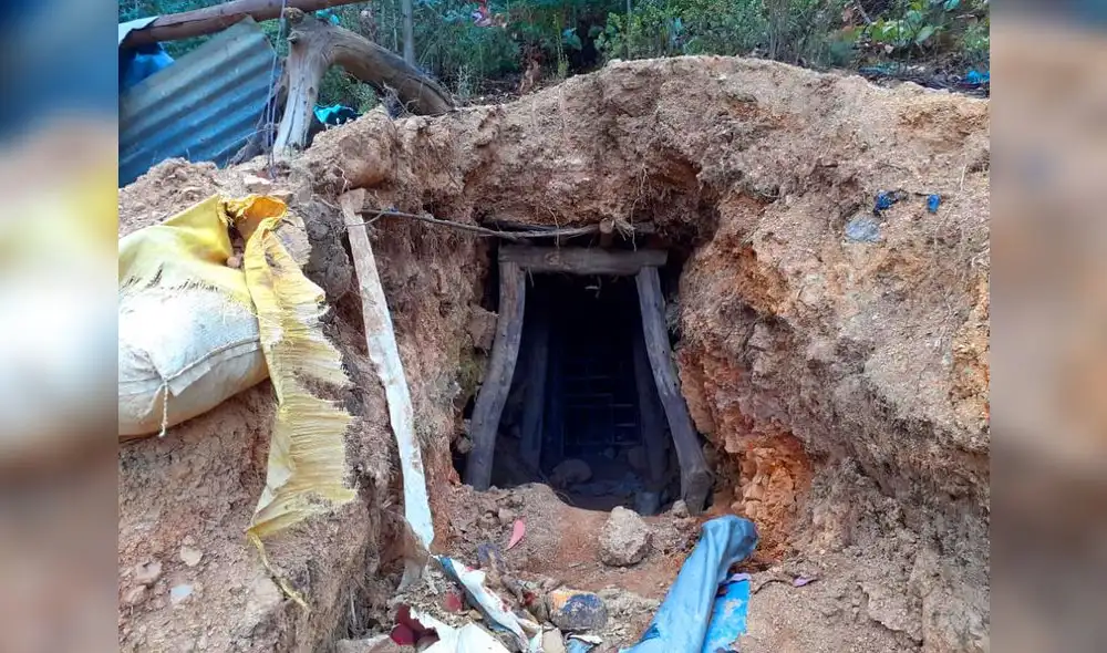 Mineros ilegales usan explosivos cuyas detonaciones afectan viviendas. Foto: La República Mineros ilegales usan explosivos cuyas detonaciones afectan viviendas. Foto: La República