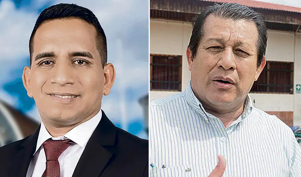 Portavoces. Congresistas Elvis Vergara (Acción Popular) y Eduardo Salhuana (APP). Foto: composición/difusión