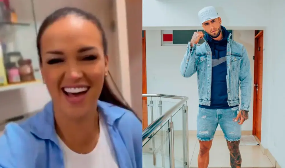 Angie Arizaga ha pedido en varias en ocasiones que dejen de felicitarla porque no está en la espera de su primogénito. Foto: composición Angie Arizaga, Jota Benz/Instagram Angie Arizaga ha pedido en varias en ocasiones que dejen de felicitarla porque no está en la espera de su primogénito. Foto: composición Angie Arizaga, Jota Benz/Instagram
