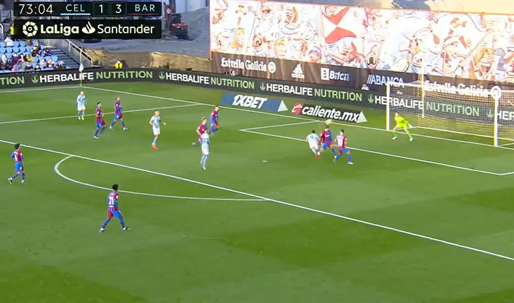 Nolito anota el segundo para el Celta de Vigo. Foto: Captura ESPN Nolito anota el segundo para el Celta de Vigo. Foto: Captura ESPN