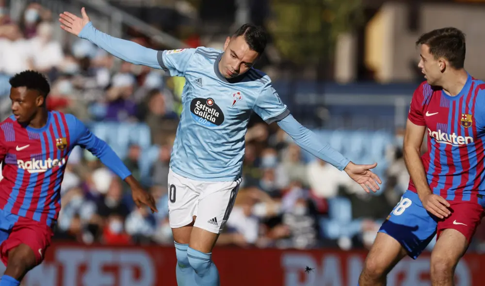 Aspas marcó un doblete en el segundo tiempo del encuentro. Foto: EFE Aspas marcó un doblete en el segundo tiempo del encuentro. Foto: EFE