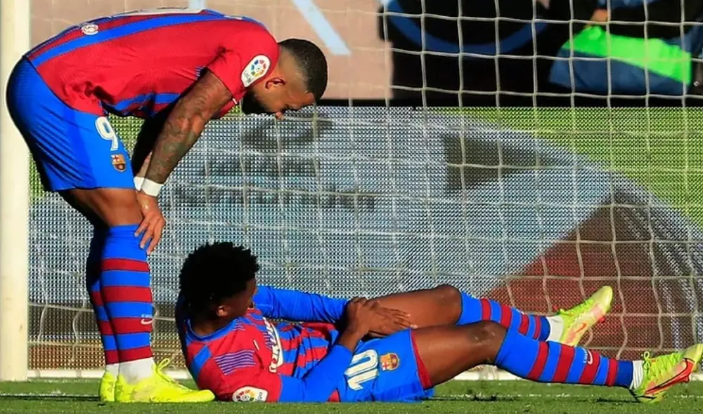 Ansu Fati marcó su cuarto tanto en la temporada previo a la lesión ante el Celta. Foto: Marca.