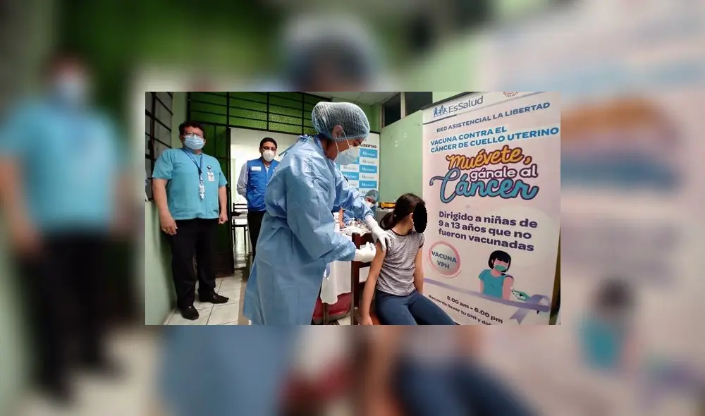 Niñas entre 9 y 13 años fueron protegidas contra el VPH en La Esperanza. Foto: EsSalud Niñas entre 9 y 13 años fueron protegidas contra el VPH en La Esperanza. Foto: EsSalud