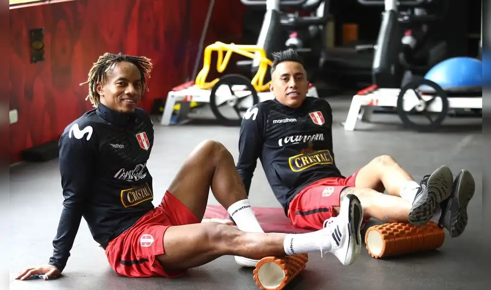 André Carrillo y Christian Cueva arribaron a Lima y se espera que arranquen ante Bolivia y Venezuela. Foto: Selección peruana