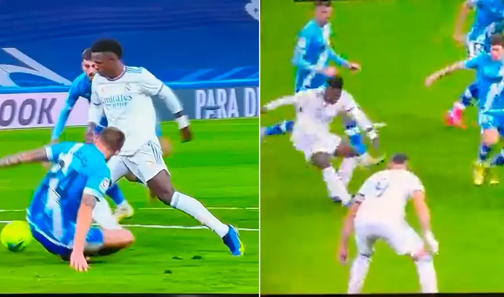 Vinícius Jr. partió desde el mediocampo y en su camino superó hasta cuatro rivales del Rayo Vallecano. Foto: captura Movistar LaLiga Vinícius Jr. partió desde el mediocampo y en su camino superó hasta cuatro rivales del Rayo Vallecano. Foto: captura Movistar LaLiga