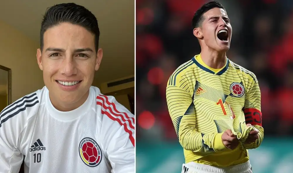 James Rodríguez debutó con Colombia en 2011. Foto: composición Twitter/AFP James Rodríguez debutó con Colombia en 2011. Foto: composición Twitter/AFP