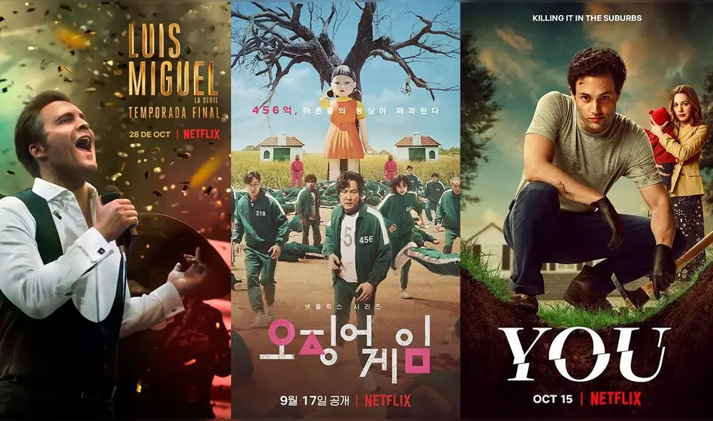 Nuevo top 10 de Netflix. El juego del calamar no es más la favorita de la audiencia peruana. Foto: composición La República/Netflix