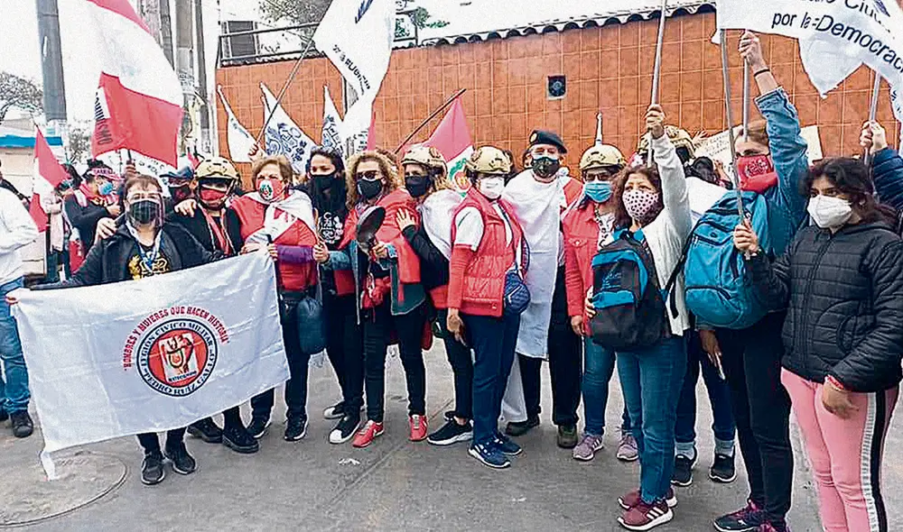 El dato. El vocero de los Ciudadanos por la Democracia reconoce que se han sumado colectivos de exmilitares, pero asegura que no son violentos ni llevan armas. Foto: difusión