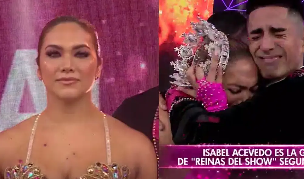 Isabel Acevedo se convirtió en el primer lugar de la segunda temporada de Reinas del show 2021. Foto: composición LR