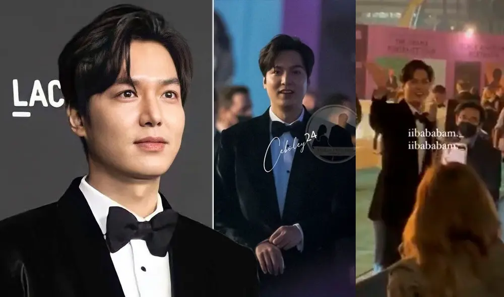 Lee Min Ho: actor de 34 años pasó varios minutos interactuando con admiradores. Foto: MYM/capturas Twitter