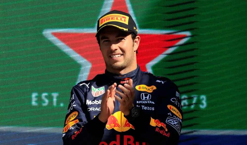 Sergio 'Checo' Pérez logró su tercer podio consecutivo en este 2021. Foto: EFE