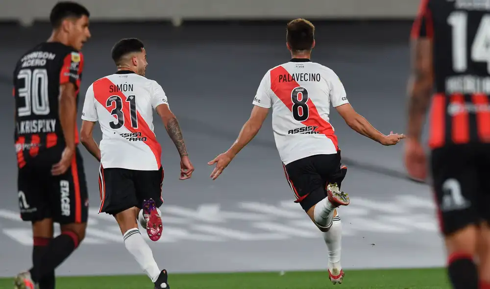 River Plate vs. Patronato: Palavecino puso el primero en la lluvia de goles del partido. Foto: River Plate River Plate vs. Patronato: Palavecino puso el primero en la lluvia de goles del partido. Foto: River Plate