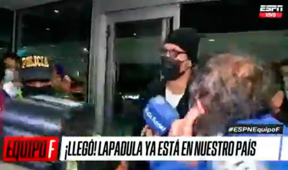 Gianluca Lapadula llegó al país de cara a los partidos contra Bolivia y Venezuela por el Clasificatorio sudamericano. Foto: captura ESPN