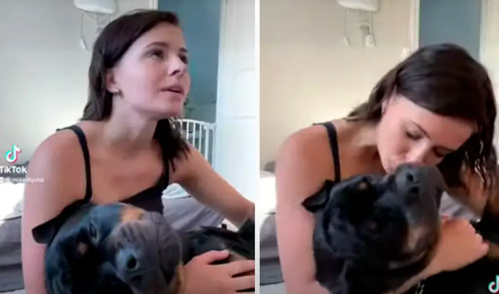 El video viral ha sido compartido en la página Rottweiler Life. Foto: captura de Facebook El video viral ha sido compartido en la página Rottweiler Life. Foto: captura de Facebook