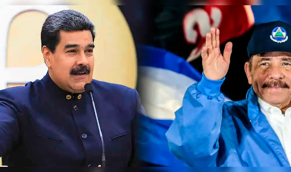 El presidente de Venezuela, Nicolás Maduro, felicitó a su homólogo nicaragüense, Daniel Ortega, ante su predecible victoria en las elecciones de Nicaragua. Foto: composición/AFP El presidente de Venezuela, Nicolás Maduro, felicitó a su homólogo nicaragüense, Daniel Ortega, ante su predecible victoria en las elecciones de Nicaragua. Foto: composición/AFP