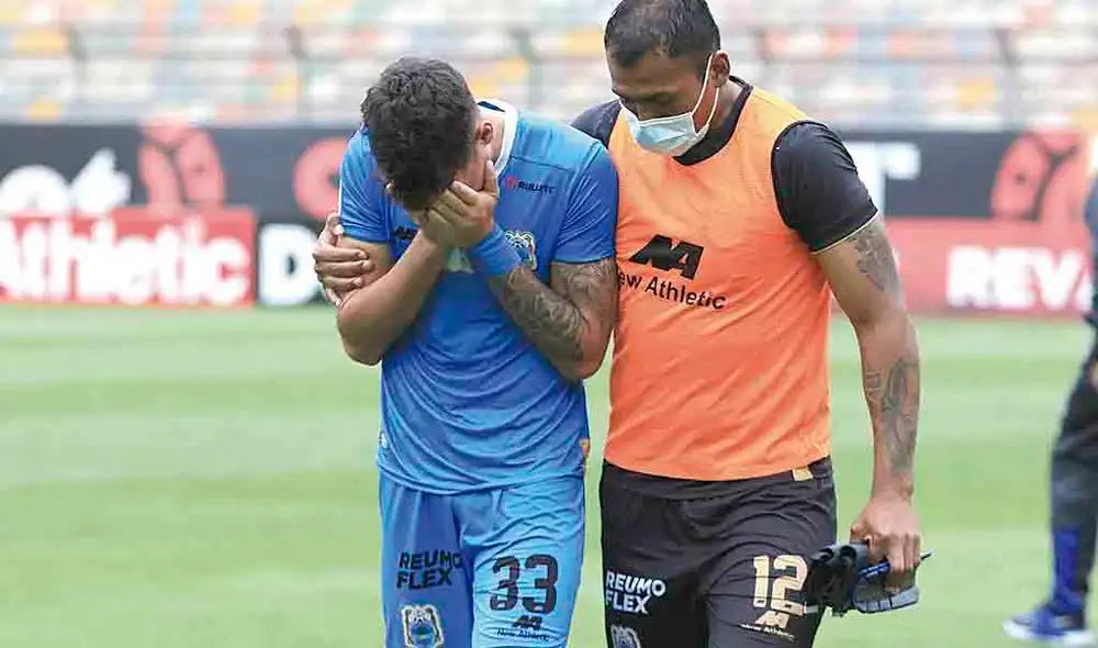 Llanto. Nicolás Marotta y su reacción al haber perdido el partido y la categoría. Llanto. Nicolás Marotta y su reacción al haber perdido el partido y la categoría.