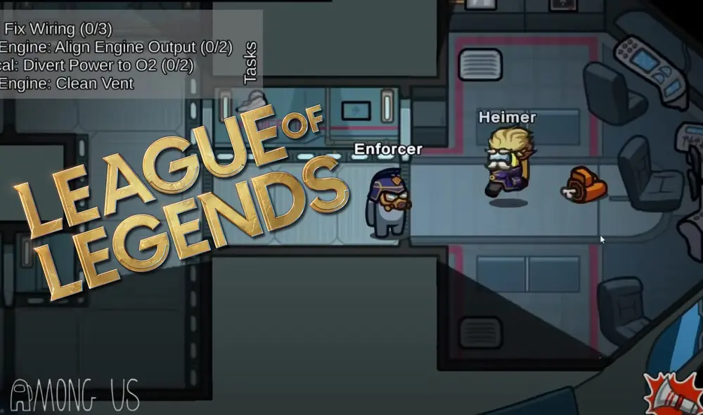 Riot Games y InnerSloth forman alianza para volver a los personajes de Lol en impostores. Foto: captura YouTube.