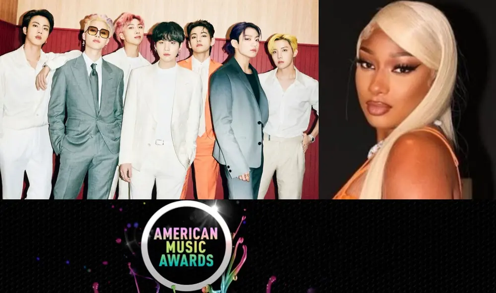 Todo sobre la presentación de BTS y Megan Thee Stallion en los AMAs 2021. Foto: American Music Awards / HYBE