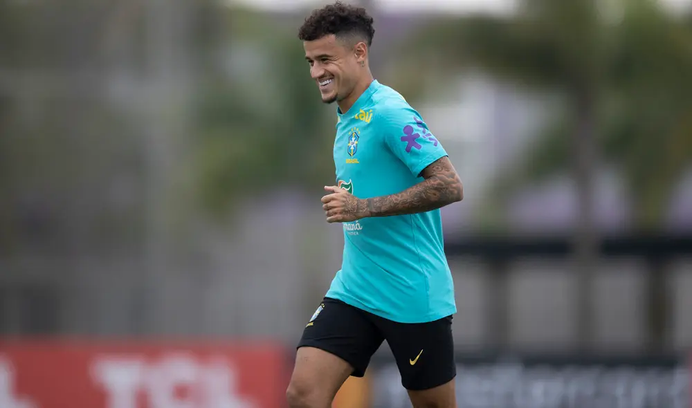Philippe Coutinho viajó a Brasil para jugar las Eliminatorias Qatar 2022. Foto: Twitter/CBF