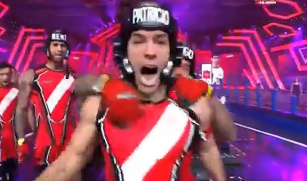 Patricio Parodi es el capitán del equipo de Esto es guerra. Foto: captura América TV Patricio Parodi es el capitán del equipo de Esto es guerra. Foto: captura América TV