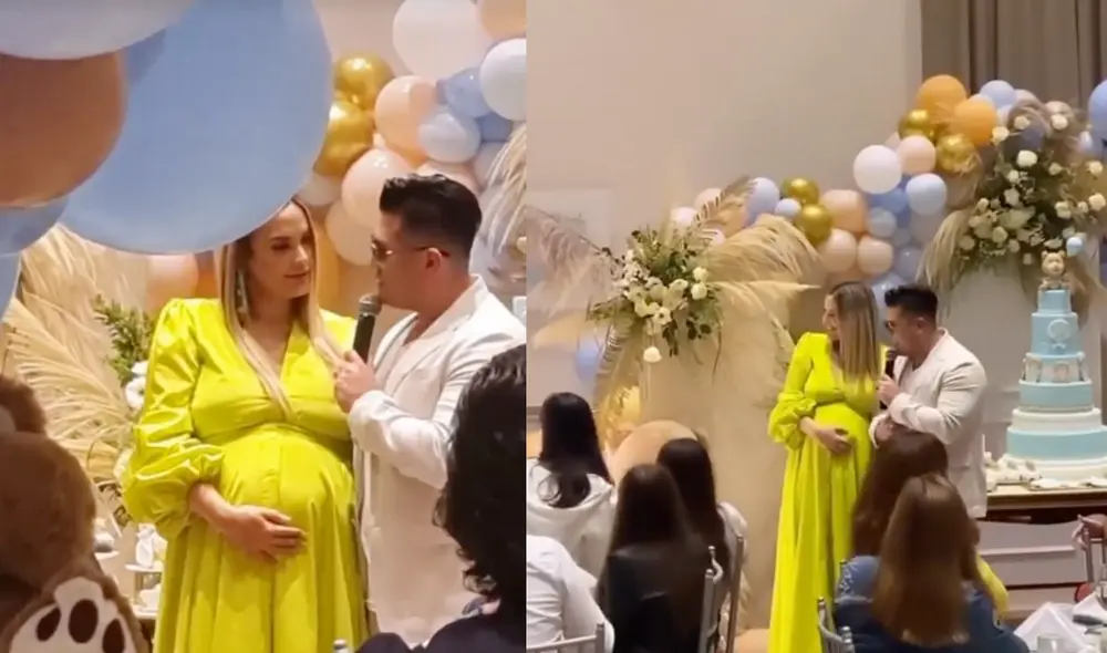 Finalmente llegó el día del baby shower. Deyvis Orosco y Cassandra Sánchez disfrutaron la celebración y revelaron el nombre de su futuro hijo. Foto: Cassandra Sánchez