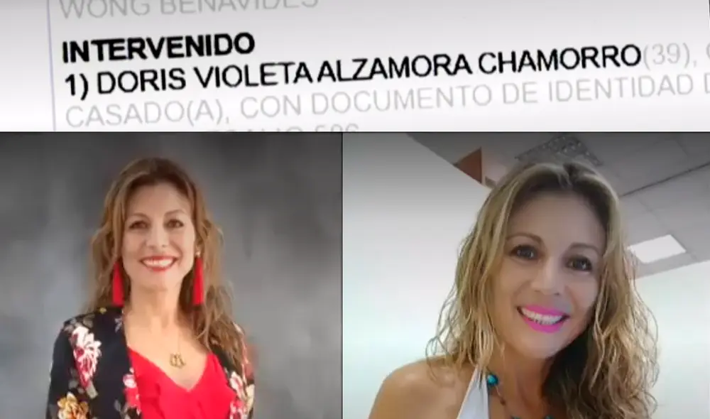 El nombre de Alzamora Chamorro aparece en tres casos de robos a establecimientos comerciales. Según la funcionaria, las investigaciones no prosperaron. Foto: composición LR / captura de América TV