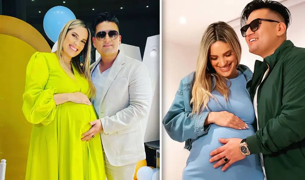 Deyvis Orosco y Cassandra Sánchez celebraron la próxima llegada de su primer hijo con una tierna fiesta junto con sus familiares y amigos más cercanos. Foto: composición/Instagram