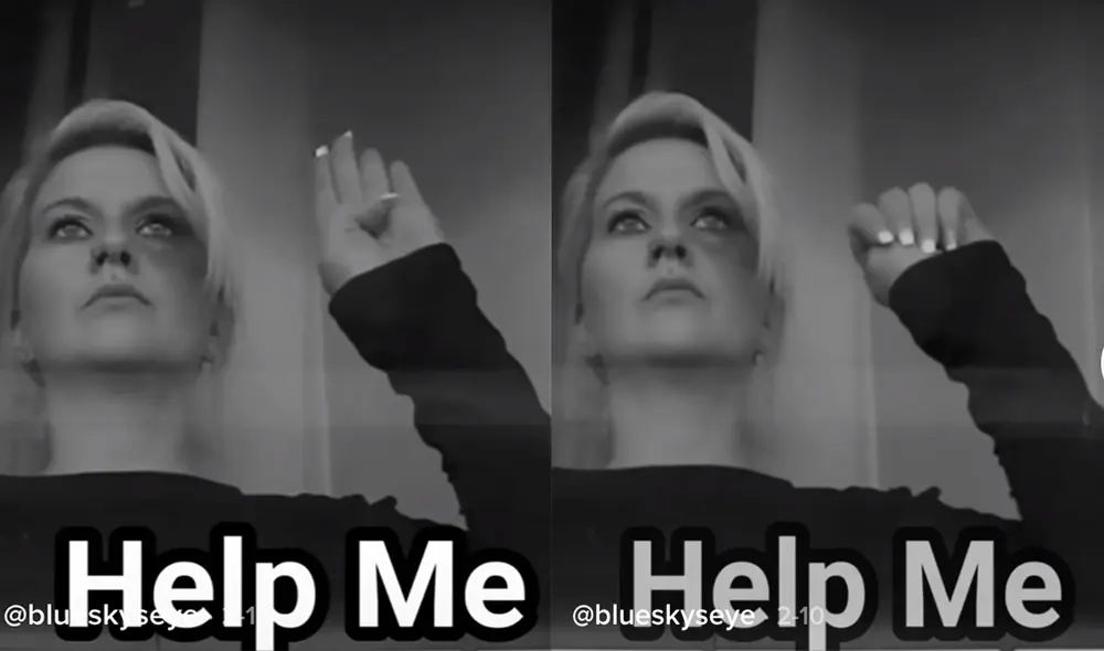 Gesto con la mano surgió en Canada y se creó con la finalidad de denunciar violencia de género. Foto: Tiktok blueskyeye