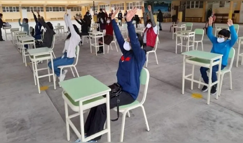 Estudiantes regresan a colegios en el Alto Piura. Foto: Ugel Morropón