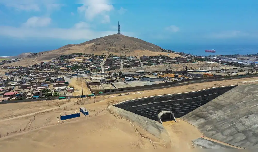 Construcciones en terminal portuario de Chancay. Foto: MTC