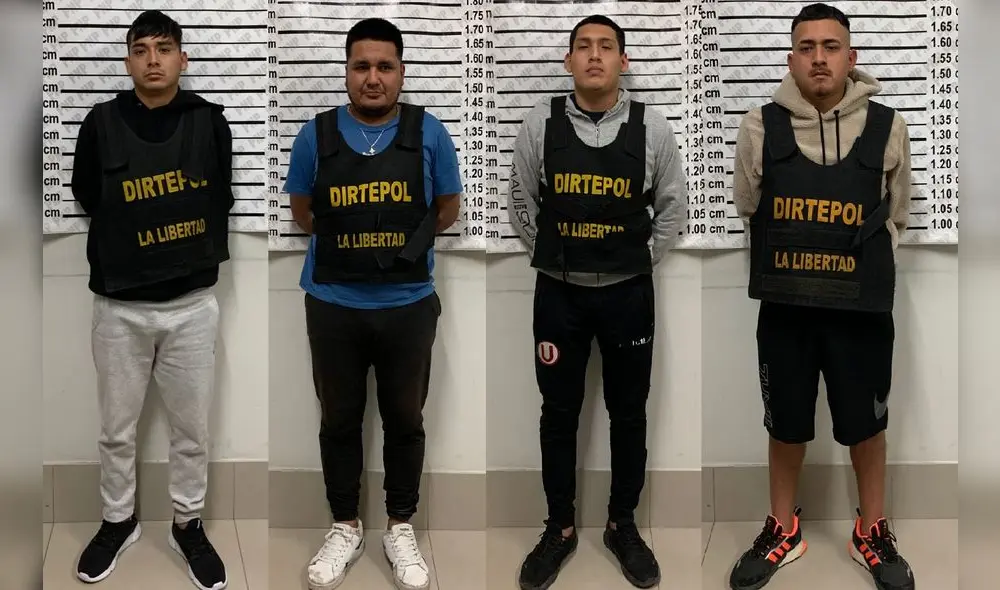 Cuatro de los delincuentes fueron atrapados en las negociaciones de la extorsión. Foto: PNP