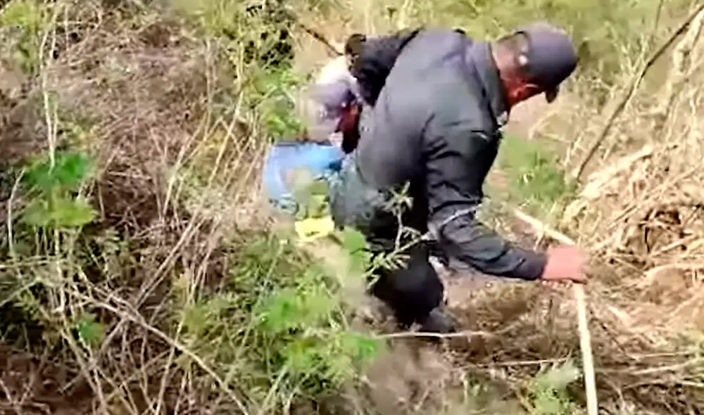 Rescate se realizó el último sábado. Foto: PNP Rescate se realizó el último sábado. Foto: PNP