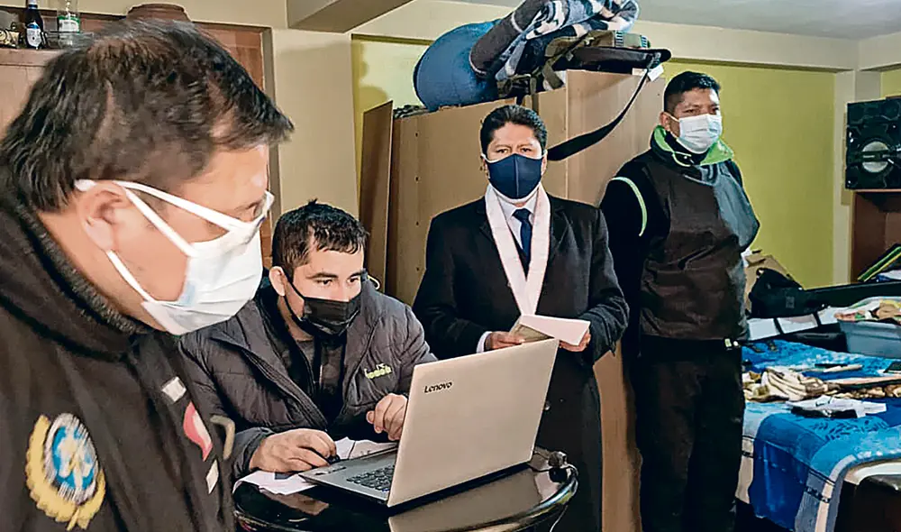 Diligencia. El allanamiento de viviendas y oficinas se dio de manera simultánea. Participaron 180 policías y 40 fiscales. Foto: