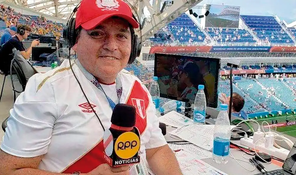 Rojinegro. Manrique en una de sus transmisiones. Foto: difusión Rojinegro. Manrique en una de sus transmisiones. Foto: difusión