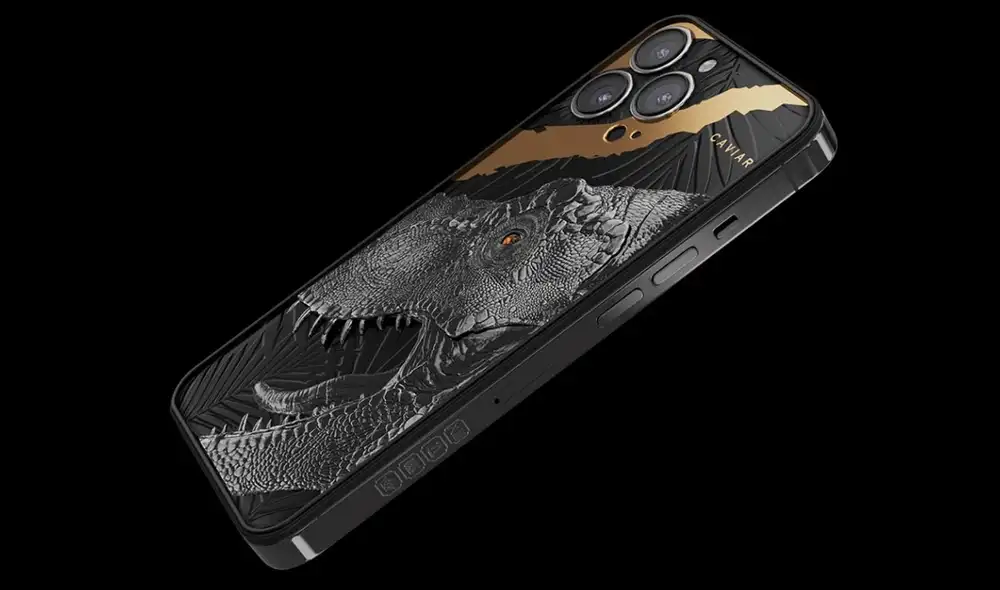 Este iPhone exclusivo es llamado iPhone 13 Pro Tyrannophone. Foto: Caviar Este iPhone exclusivo es llamado iPhone 13 Pro Tyrannophone. Foto: Caviar