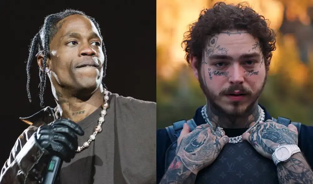 Post Malone tomará el puesto de Travis Scott en el Festival Day N Vegas. Foto: composición/BBC/La Noticia