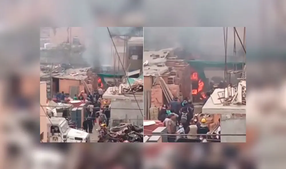 Incendio se produjo la mañana de este miércoles 10 de noviembre. Foto: capturas/Canal N