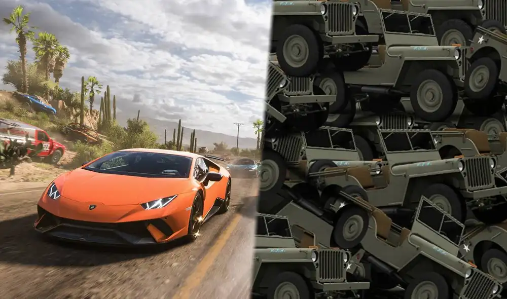 Esta simple camioneta se ha convertido en el vehículo más popular de todo Forza Horizon 5, pese a que el juego está lleno de autos de lujo. Foto: Composición LR