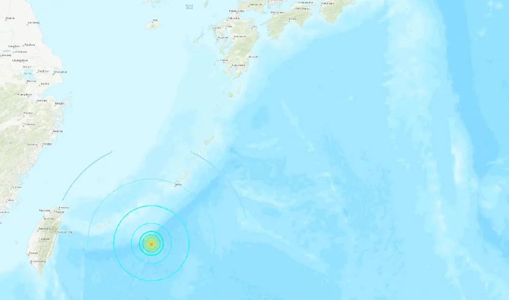 Un sismo de magnitud 6,6 se ha registrado en la costa sur de la isla principal de Okinawa (Japón). Foto: usgs.gov Un sismo de magnitud 6,6 se ha registrado en la costa sur de la isla principal de Okinawa (Japón). Foto: usgs.gov