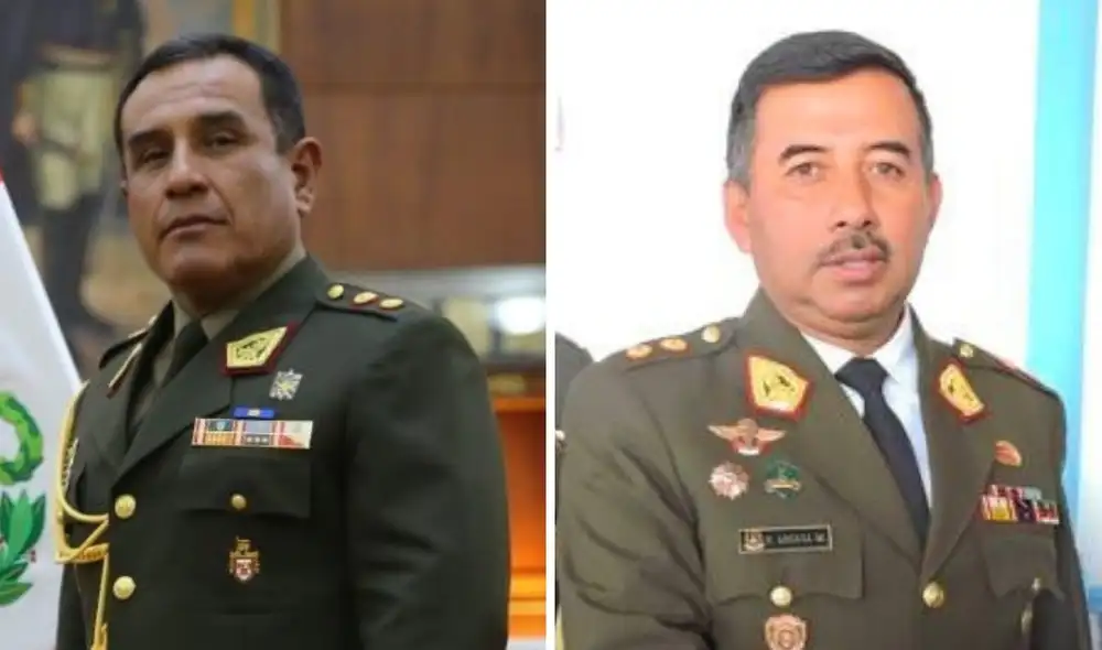 Generales de división EP Wuilliam Flores Zúñiga y Fernando Leguía Murillo. Foto: composición/La República Generales de división EP Wuilliam Flores Zúñiga y Fernando Leguía Murillo. Foto: composición/La República