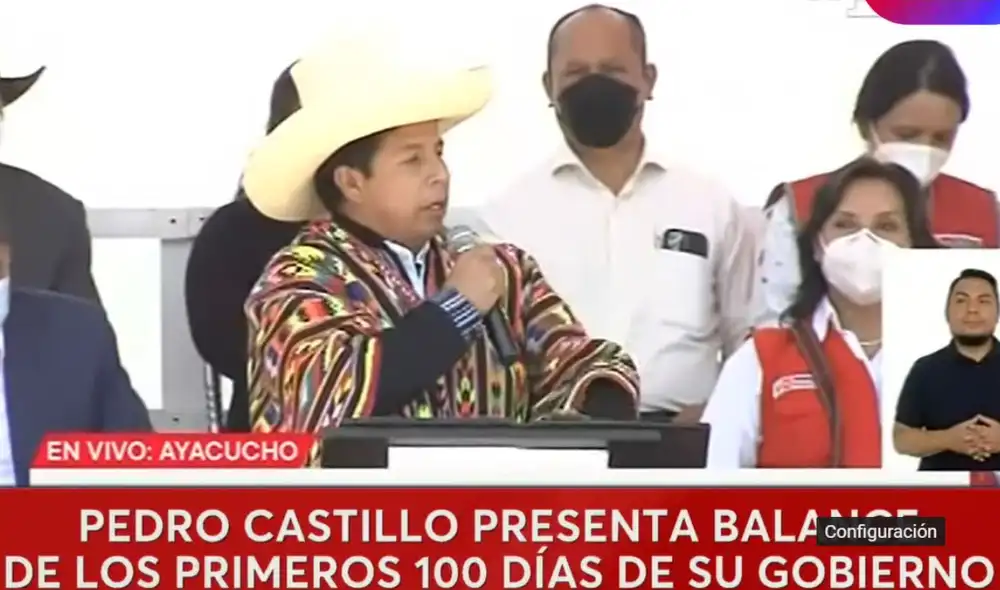 Pedro Castillo Terrones se encuentra Ayacucho siguiendo una serie de actividades. Foto: RTV