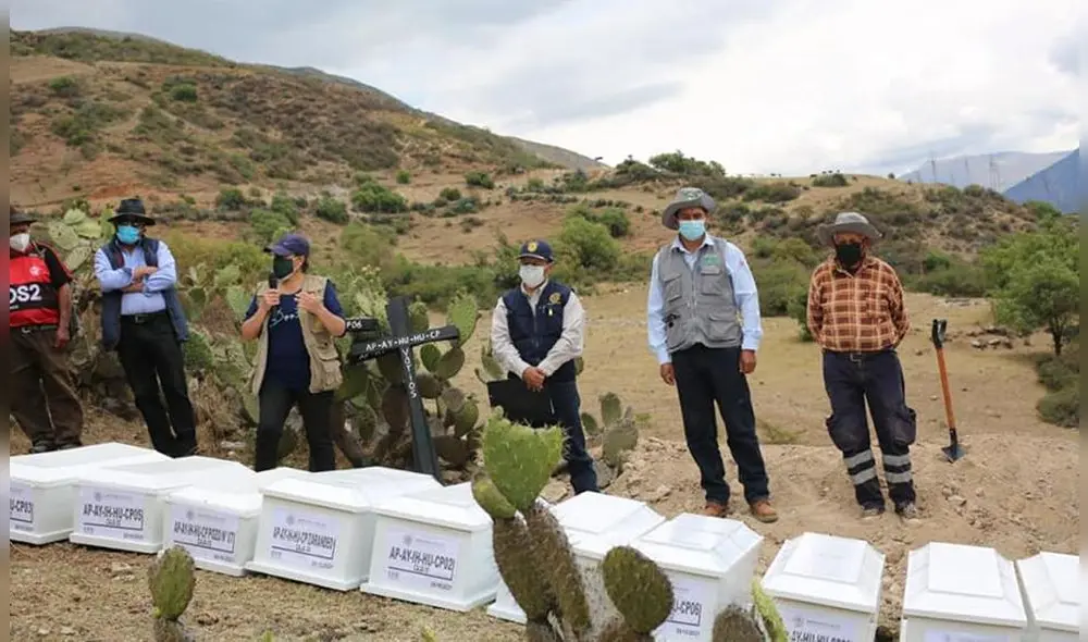 Apurímac: Fiscalía devuelve 11 restos óseos a la comunidad de Huayquipa. Foto: Ministerio Público