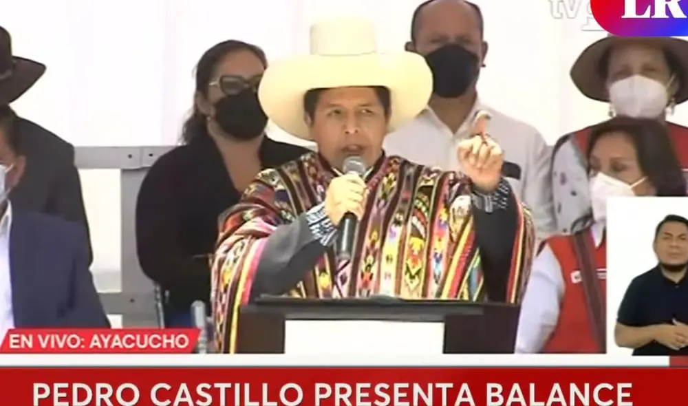 El mandatario dio su mensaje sobre los 100 días de gestión en Ayacucho. Foto: LR+