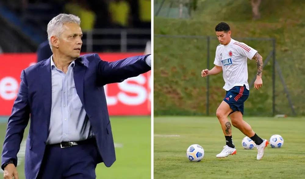 Es la primera convocatoria de James desde que dirige Rueda la selección colombiana. Foto: @FCFSeleccionCol.